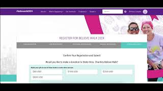 How To Register for the 2024 Believe Walk [upl. by Gardy]