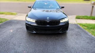 BMW M550i with Downpipes amp Intakes  Passenger POV [upl. by Eikram]