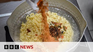 Denmark recalls Korean ramen for being too spicy  BBC News [upl. by Thedric]