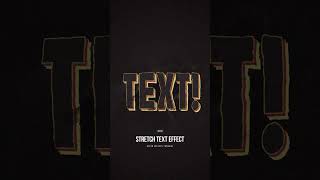 Stretch Text Animation  After Effects Tutorial [upl. by Liggitt]