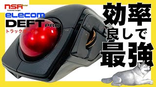 【エレコム】動画編集もエクセルも、普段使いも、コレなら任せられる！トラックボールは操作も使い方も超ラクちん DEFT PRO MDPT1MR レビュー 【トラックボール】 [upl. by Pliner]