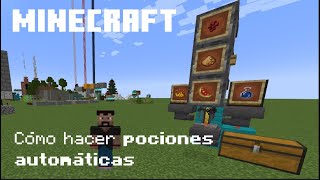 Cómo hacer pociones automáticas en Minecraft [upl. by Wilkison618]