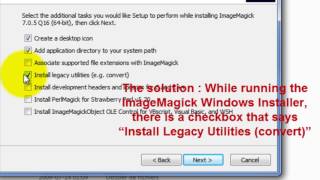 convertexe missing from 7035Q16  ImageMagick [upl. by Itsa]