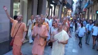 Traveling Sankirtan Diary 2013 Barcelona Spain 1409 [upl. by Kcirdneked]