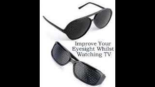 PINHOLE GLASSES  Improve Your Eyesight Whilst Watching TV [upl. by Inalaehon]