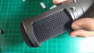 AUDIO TECHNICA AT2020 Disassembly to adjust LED brightness [upl. by Rye]