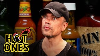 Peter Dinklage Breathes Fire While Eating Spicy Wings  Hot Ones [upl. by Ramiah]