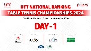 Day1 T1  Morning  UTT National Ranking Table Tennis Championship24 Panchkula  Powered by STUPA [upl. by Lerner]