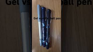 Gel pens vs rolla ball pen [upl. by Tessil858]