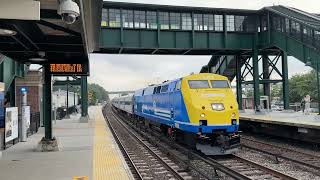 ⁴ᴷ MTA Metro North Railroad P32ACDM 201 with Conrail Heritage wrap bypassing Tarrytown Station [upl. by Asyle]