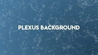 Abstract Plexus Background After Effects Tutorial amp Template [upl. by Colvin]