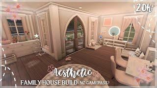 20K BLOXBURG SPRING AESTHETIC FAMILY HOUSE BUILD NO GAMEPASS [upl. by Nidia]