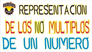 representación de los no múltiplos de un número o no divisibles  divisibilidad [upl. by Nell]