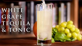 White Grape Tequila and Tonic Cocktail Recipe  Patrón Tequila [upl. by Gnolb825]