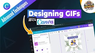 Designing GIFs with Canva Step by Step Guide  Genius Junkie [upl. by Connor]