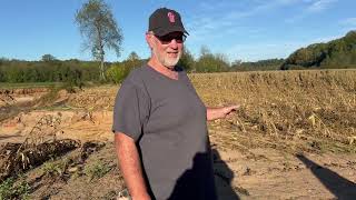 Jeff Houk shows damage on his farm in Morganton from Hurricane Helene [upl. by Kaine]