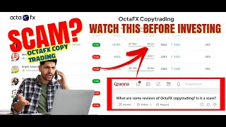 OCTAFX  COPY TRADING SCAM WATCH THIS BEFORE YOU INVEST IN OCTAFX PLATFORM [upl. by Nyrb472]