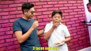 Reto a una secundaria a comer tacos [upl. by Matthei]