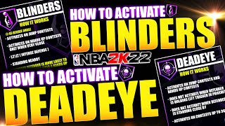 HOW TO ACTIVATE BLINDERS 2K22 AND DEADEYE IN 2K22 [upl. by Nikolas135]