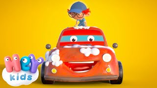 Das Auto waschen 🚘 Autowaschanlage  AutoSongs für Kinder  HeyKids Kinderlieder TV [upl. by Harry279]