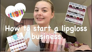 How to start a successful ￼lip gloss business  no vendors needed [upl. by Novert]