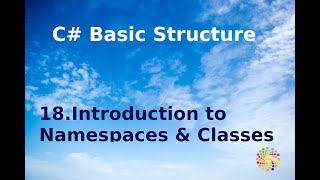 18 Introduction to Namespaces And Classes [upl. by Aissatan]