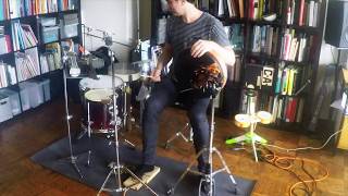 John Hadfield Hybrid Percussion solo with Stomp box [upl. by Atiekahs]