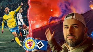 HSV wird RASIERT😩PYROSHOW🧨💥 CHOREO Eintracht Braunschweig vs HSV Stadionvlog  Bardia Barati [upl. by Ruthe]