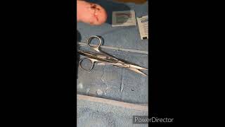 Taking your own suture out like a Doctor fingerstitches [upl. by Noletta]