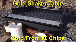 Gold From IC Chips On A Shaker Table [upl. by Blalock]