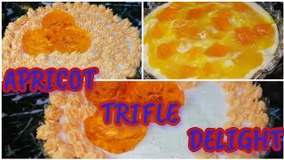 Apricot Dessert  Apricot Delight Recipe  Apricot Trifle Delight  By Marrys Kitchen [upl. by Nylakcaj259]