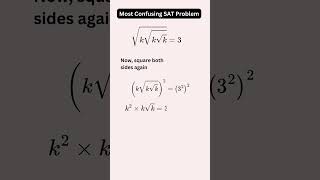 M074 Solve for k  Most Tricky SAT Question math education [upl. by Lilhak]