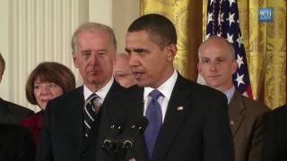 President Obama Signs National Defense Authorization Act [upl. by Mccready]