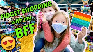 SEARCHING for FIDGETS with KAIA and her BFF PLAYDATE VLOG The TOYTASTIC SISTERS [upl. by Enelrad]