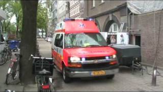 bijna aanrijding met politie 13110 A1 VAN WOUSTRAAT AMSTERDAM RIT195 [upl. by Alrick]