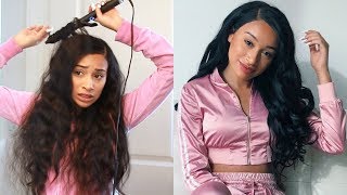 My Weave Routine How I Style My Hair [upl. by Nivri]