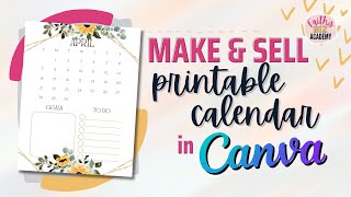 How To Create Printable Calendar In Canva FREE Calendar 2024 Canva Template [upl. by Amber]