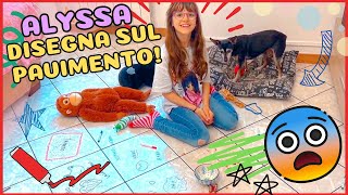 Alyssa disegna sul pavimento 😱 e ora deve pulire da sola Con yeedi vac 2 pro [upl. by Nomolos]