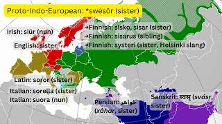 IndoEuropean Connections With Maps Descendants And Loanwords [upl. by Kopaz]