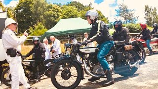 BROOKLANDS MUSEUM Motorcycle Day 2024  Velocette BSA Vincent HRD Rex Acme AKD Norton TRIUMPH Rudge [upl. by Erroll775]