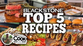 Chef Nate’s Top 5 Blackstone Recipes of 2022  Blackstone Griddle Recipes [upl. by Ajan]