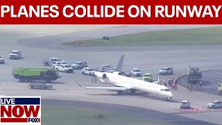 Two planes collide on runway at Atlanta Airport  LiveNOW from FOX [upl. by Misab]