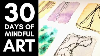 Easy Watercolor Doodles for Beginners  30 Day Art Challenge [upl. by Auginahs]