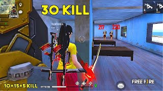 Three vs Squad total 30 Kill AWM and M82b OverPower Gameplay  Garena Free Fire [upl. by Di]