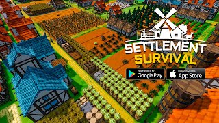 Settlement Survival  Demo AndroidIOS Gameplay [upl. by Adahs181]