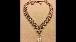 Dressy Diamonds Necklace Tutorial [upl. by Ecinad455]