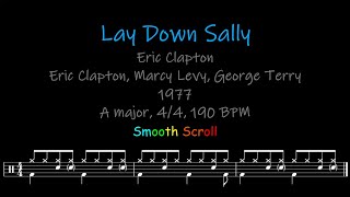 Lay Down Sally Chords Lyrics and Timing [upl. by Catlaina905]