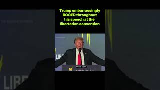 Shocking Trump booed at Libertarian Party event [upl. by Notxap83]