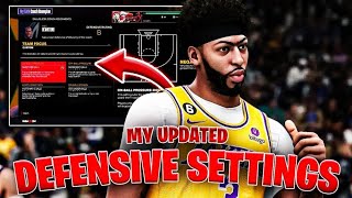 THESE ARE THE UPDATED BEST DEFENSIVE SETTINGS IN NBA 2K24 MyTEAM [upl. by Hpesojnhoj233]