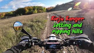 Rieju Ranger Ripping around while tinkering with jetting [upl. by Lain405]